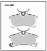 ALLIED NIPPON ADB3903 Колодки дисковые