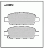 ALLIED NIPPON ADB3912 Колодки задние