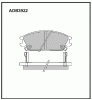 ALLIED NIPPON ADB3922 Колодки передние