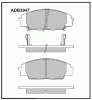 ALLIED NIPPON ADB3947 Колодки передние