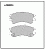 ALLIED NIPPON ADB3950 Колодки дисковые