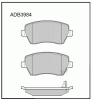 ALLIED NIPPON ADB3984 Колодки передние
