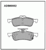 ALLIED NIPPON ADB80002 Колодки задние