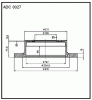 ALLIED NIPPON ADC0327 Диск тормозной задний