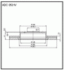 ALLIED NIPPON ADC0531V Диск тормозной передний