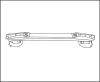 API MZ143087R-1000 УСИЛИТЕЛЬ ЗАДНЕГО БАМПЕРА MAZDA 3 ЕТАЛЛИЧЕСКИЙ 04- ЕВРО ТИП