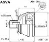 ASVA AD004 ШРУС НАРУЖНЫЙ 30x53x33