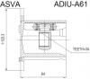 ASVA ADIUA61 ШРУС ВНУТРЕННИЙ 34x123 [12]