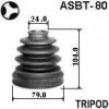 ASVA ASBT80 ПЫЛЬНИК ШРУС I/B (24x79x104)КОМПЛЕКТ