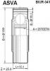 ASVA BIUR341 ШРУС ВНУТРЕННИЙ ЗАДНИЙ 25x100