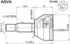 ASVA FD354 ШРУС НАРУЖНЫЙ 23x53.2x25