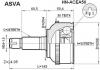 ASVA HNACEA50 ШРУС НАРУЖНЫЙ 32x64x28