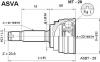 ASVA MT29 ШРУС НАРУЖНЫЙ 23x54x25