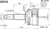 ASVA NS61A42 ШРУС НАРУЖНЫЙ 23x55x25