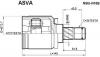 ASVA NSIUN16B ШРУС ВНУТРЕННИЙ 21x40x24 [12]