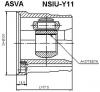 ASVA NSIUY11 ШРУС ВНУТРЕННИЙ 27x101