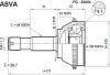 ASVA PG53A54 ШРУС НАРУЖНЫЙ 39x63x28