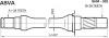 ASVA SHM002 ПОЛУОСЬ ПРАВАЯ 26x406.5x26