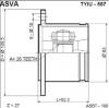 ASVA TYIU557 ШРУС ВНУТРЕННИЙ 26x138.5