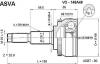 ASVA VO148A48 ШРУС НАРУЖНЫЙ 25x57x26