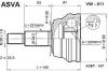 ASVA VW011 ШРУС НАРУЖНЫЙ 30x50x22