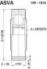 ASVA VW1014 ШРУС ВНУТРЕННИЙ 28x108