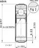 ASVA VWIU5016 ШРУС ВНУТРЕННИЙ 28x108