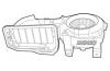 DENSO DEA23001 Вентилятор отопителя RENAULT CLIO II 2001-