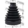 FEBEST 0117P-ZZE150 Пыльник ШРУСа наружный
