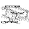 FEBEST 0174-ACV40LOW Втулка направляющая суппорта тормозного переднего