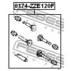 FEBEST 0174-ZZE120F Втулка направляющая суппорта тормозного переднего