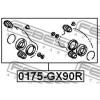 FEBEST 0175-GX90R Ремкомплект суппорта тормозного заднего