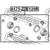 FEBEST 0175-ZZE120R Ремкомплект суппорта тормозного заднего