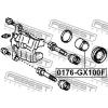 FEBEST 0176-GX100F Поршень суппорта тормозного переднего