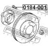 FEBEST 0184001 0184-001_шпилька колесная/ Toyota Carina E AT190/ST191/CT190 92-97