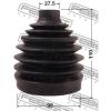 FEBEST 0217P-J31 Пыльник ШРУСа наружнего