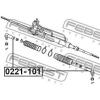 FEBEST 0221101 НАКОНЕЧНИК РУЛЕВОЙ (NISSAN AD VAN/WINGROAD NY11 4WD 1999-2004 NISSAN AD VAN/WINGROAD Y11 1999-2004 N
