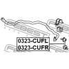 FEBEST 0323-CUFR Тяга стабилизатора передняя правая