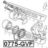 FEBEST 0775-GVF Ремкомплект суппорта тормозного переднего