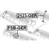 FEBEST 2123-GER Тяга стабилизатора задняя