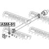 FEBEST ASM91 КРЕСТОВИНА КАРДАННОГО ВАЛА 25x76.8