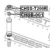FEBEST CHSST200R ОПОРА ЗАДНЕГО АМОРТИЗАТОРА (CHEVROLET AVEO (T200) 2003-2008 CHEVROLET AVEO (T250) 2006-2008 CHEVROLE