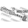 FEBEST HDSCRV ШКИВ КОЛЕНВАЛА B18B/B20B