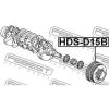 FEBEST HDSD15B ШКИВ КОЛЕНВАЛА D13B/D15B/ZC