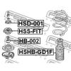 FEBEST HSD001 ШАЙБА ОПОРНОГО ПОДШИПНИКА [13]