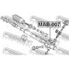 FEBEST MAB007 САЙЛЕНБЛОК РУЛЕВОЙ РЕЙКИ (MITSUBISHI PAJERO III MONTERO V75W 2000-2006 MITSUBISHI PAJERO IV MONTERO