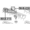 FEBEST MAB-018 Сайлентблок задний переднего верхнего рычага