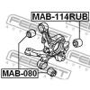 FEBEST MAB-114RUB Сайлентблок задней цапфы