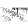 FEBEST MBAB027RUB САЙЛЕНБЛОК ЗАДНЕЙ ЦАПФЫ
