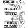 FEBEST MBJB-901 Пыльник опоры шаровой переднего верхнего рычага